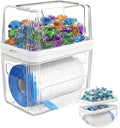Onemake 3-in-1 Acrylic Laundry Pods Container & Trash Bag Dispenser, Detachable Laundry Pods Storage, Detergent Pods Holder, Under Cabinet Organizer for Laundry Room, Bathroom, Kitchen Organisation