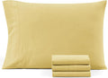 Casa Platino 4 Pack Pre-Washed Pillow Cases - Standard 50x75 cm - Soft Brushed Microfiber with Envelope Closure - Wrinkle Resistant and Durable - Cocoon