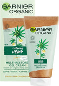 Garnier Organic Hemp Multi-Restore Gel Cream 50 ml, Soothing & Hydrating Moisturiser for Stressed & Sensitive Skin, Enriched with Vitamin E & Organic Hemp Seed Oil