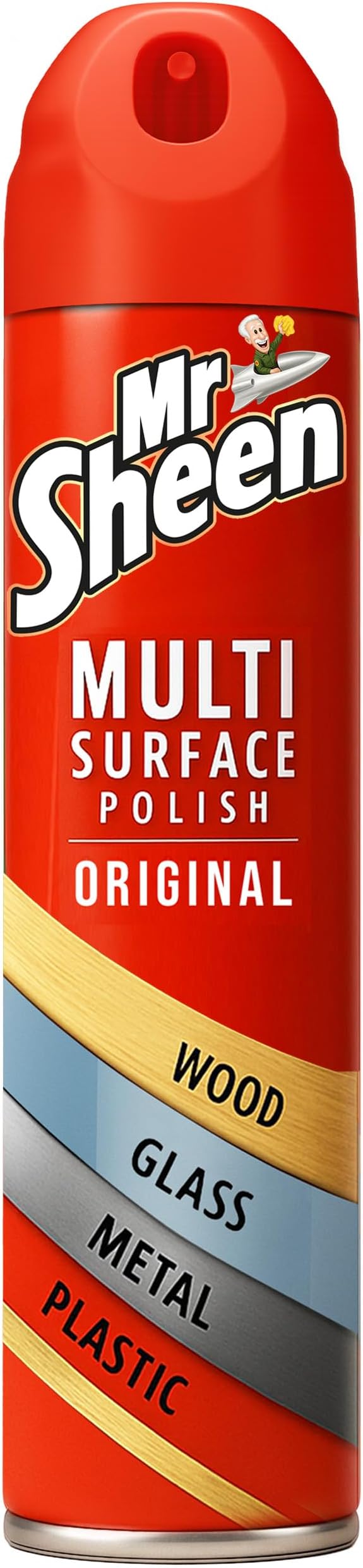 Mr Sheen Multi Surface Polish Spray, For Use on Wood, Plastic, Glass and Metal, Scent: Original, 250ml, Pack of 1