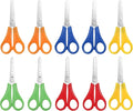 10 Pcs Kids Scissors, Children Blunt tip Safety Scissors Plastic Handle Handmade Scissor Preschool Training Scissor with cm-Scale for Scrapbooking Art DIY Craft Students Teaching Stationery