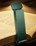 86lux Book Light, Rechargeable Clip-On LED Reading Light for Bed & Night Use - 3 Color Temperatures with Stepless Dimming, Ultralight Bookmark Design for Kids, Book Lovers, Green[Energy Class A]