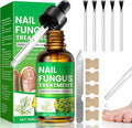 Extra Strong Fungal Nail Treatment, Nail Fungus Treatment for Toenail with Tea Tree Oil, Toe Nail & Ingrown Toenail Treatment, Nail Growth Treatment, Improves Thick Discolored Nails, 5 Patches+30ml