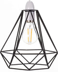 Giggi Black Ceiling Light Wire Basket Metal Basket Pendant Lighting Ceiling Light Shade, Ceiling Fitting Light & Industrial Style Light for Indoor Pendant Light Shade lamp Shade