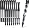 APOGO Rollerball Black Gel Pens 16-Pack, 0.5mm Quick-Drying for Note-Taking and Sketching - School & Office Supplies