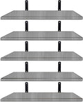 Mardili Shelves Wood Wall Mounted Shelf, Rustic Shelves Set of 5（Gray）