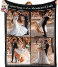 Bemaystar Personalised Blanket with Photo Text - Gifts for Women Men, Custom Blanket, Personalised Photo Blanket, Gifts for Couples Friends Mum Dad Kids Lovers, Gifts for Wedding Valentines Day