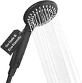 H&S Adjustable Power Shower Head - Universal High Pressure Shower Head - 5 Different Spray Mode Showerheads - Powerful Chrome Replacement - Choose from Mist Turbo Massage Rain