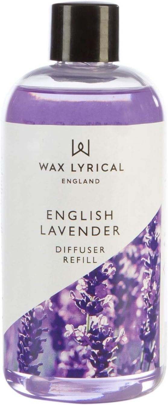 Wax Lyrical English Lavender Reed Diffuser Refill - 200ml | Soothing English Lavender Fragrance | Made in England