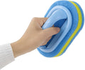 KOKSI Cleaning Brush for Bathroom Kitchen Bathtub Toilet Cleaner All Purpose Shower Sponge Scrubbing Brush with Ergonomic Handle