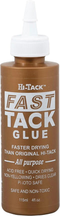 Hi-Tack Fast-Tack Glue 115ml – Quick-Dry Adhesive, Strong Bond, Ideal for Crafting & DIY Projects – Not Suitable for Washing or Dry-Cleaning