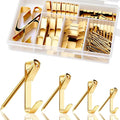 Picture Hooks Heavy Duty, Picture Hanging Kit (50 30 20 10 lbs) + Nails, Metal Picture Hangers for Dry Walls, Wood and Plasterboard