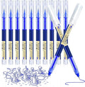 12pcs 0.5mm Blue Gel Ink Pens - Ultra-Fast Drying, Ideal for Writing, Drawing, and Outlining - Suitable for Students and Office Workers