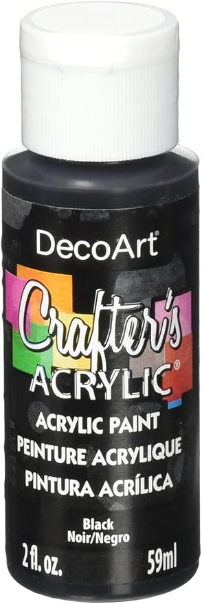 DecoArt Acrylic Paint, Black, 59ml