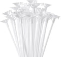 50 Pcs Balloon Sticks,FLYH 32cm Plastic Reusable Thicken Durable Milk-White Sticks Holders with Cups for Party Decor