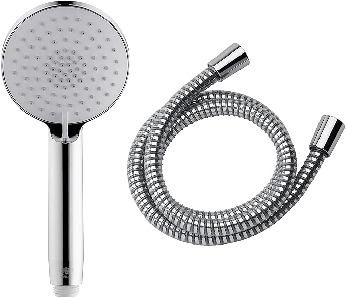 Mira Showers Zest 90mm 3-Spray Eco Shower Head and Hose - Chrome
