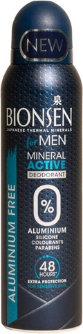 Bionsen Mineral Active for men spray | |Japanese Minerals | 48 Hrs Protection |150ml