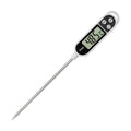 Cooking Thermometer, Digital Meat Food Thermometer Instant Read Long Probe Auto Off LCD Screen Kitchen Thermometers for BBQ, Meat, Sugar, Milk, Water, Jam, Grill (Battery Included)