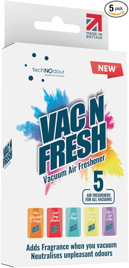 Hoover Bag Fresheners - Scented Vacuum Cleaner Smellies - For Bagless as well as Regular Vacuum Cleaners - Card Shaped Vac Deodoriser Discs for Pet Lovers (5 count, Pack of 1)