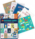 Piccadilly Greetings Box of assorted Birthday Cards Multipack | Birthday Cards pack of 20 | 5x7 inches | Includes 20 unique colourful designs, with white envelopes, suitable for all ages and genders.