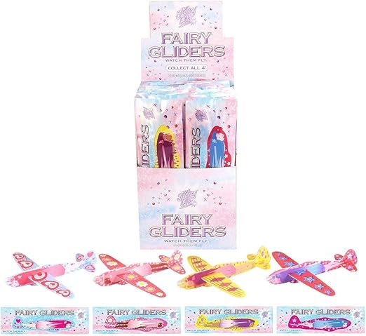 24 x fairy Gliders - perfect for party bags, game prizes and stocking fillers - [Toy] Kids Party Bag Fillers, Toy Fairy Gliders, Kids Prizes for Party Bags & Party Favours