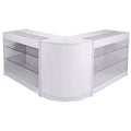 Shop Counter Retail Shelves Storage Display Cabinet Showcase Glass Capricorn