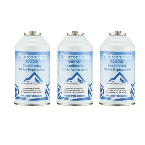 Car Aircon Air Con Air Conditioning Top Up Recharge Refill Regas Can x 3 DIY Gas