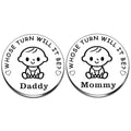 New Baby Gifts New Parents Gifts for Couples New Mom Gifts Funny Decision Coin Double Side New Dad Gifts Mom to Be Gift for First Time Moms