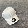 (White Embroidery) Alo Letter Embroidery Baseball Cap For Women Casual Sun Protection Hat Fashion