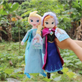 (elsa+anna, 40cm) 2Pc Frozen Anna Elsa Dolls Snow Queen Princess Stuffed Doll Plush Kids Toys
