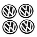 Modifix - 90Mm Wheels Centre Cap Emblem Logo Sticker Black For Vw Golf Passat Cc Polo Scirocco