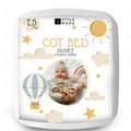 (7.5 TOG) Cotbed Duvet & Pillow Baby Toddler Microfibre Quilt 4.5,7.5,9 TOG