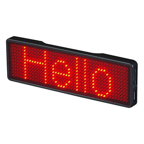 Bluetooth LED Name Badge Rechargeable Light Sign DIY Programmable Scrolling Message Board Display LED,Type 2
