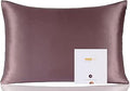 ZIMASILK 100% Mulberry Silk Pillowcase for Hair and Skin Health, Both Sides 19 Momme Premium Grade 6A Silk, Soft & Smooth, 600 Thread Count, with Hidden Zipper, 1pc (50x75 cm, Dark Mauve)