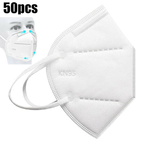 50-Pack KN95 Face Mask Protective Masks Virus Surgical N95 Mask