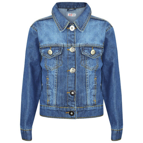 (3-4 Years) Kids Girls Jackets Designer Light Blue Denim Jeans Jacket Stylish Fashion Coats