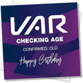Funny Birthday Cards for Men, VAR Checked: Confirmed OLD”, Funny Football Birthday Card, VAR Check Birthday Card, Made in UK