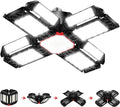 Rafow 200W LED Garage Light 1 Pack - 20000LM 6500K Deformable Ceiling Lighting Fixture with 12 Adjustable Panels - E26/E27 Bay Light for Garage | Basement | Shop | Workshop | Barn | Warehouse