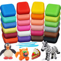 Air Dry Clay - Magic Clay 24 Colors, Modeling Clay For Kids With Tools, Soft