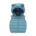 (Sky Blue, 6 Months-1 Year) Baby Kids Boys Girls Gilet Padded Vest Light Coats