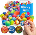 SOL 35pk Small Bouncy Balls for Kids Party Bags 22mm Rubber Ball Bag Fillers Boys Toys - High Bounce Colourful Prizes Unisex Birthday Games - Durable Fun Designs School Rewards - For Ages 5+