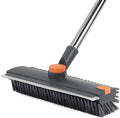 Floor Scrubbing Brush Heavy-Duty with Handle - INCIKITI 3 In 1 Carpet Scrubbing Brush of 360° Rotation Head, Adjustable Angled Bristle Floor Brushs Scrubber, Bathroom Brushes for Cleaning