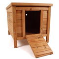 Wooden Pet Hide Shelter Hutch for Rabbit Guinea Pig Tortoise Duck