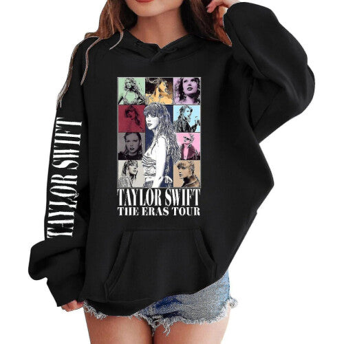 (12 to 13 Years(150cm)) (12 to 13 Years(150cm)) Girls Hoodies 1989 Casual Taylor Sweatshirt Kids Boys Swifts Pullover Hooded Concert Outfit For 4-14 Years