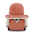 (Coffee) Modern Portable Foldable Adjustable 3 in 1 Baby High Chair Dining Table Chair