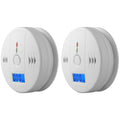 2 Pack Alarm And Monoxide Detector Operated 100% Smoke