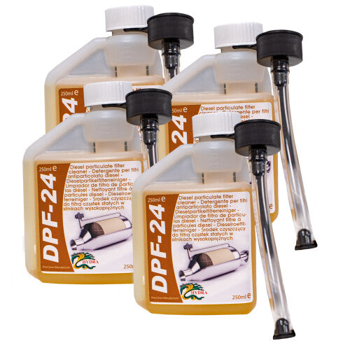 (4x250ml) HYDRA DPF-24 DPF Cleaner Diesel Fuel Additive