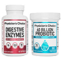 Physician's Choice Hack your Tummy Bundle: Digestive Enzymes & 60 Billion Probiotic - Digestion, Immune & Bloating Support for Men & Women