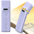 Glocusent Reading Light Book Light, Eye Caring Reading Lights for Books in Bed, 3 Colours & 5 Brightness Dimmable, Portable & Flexible, Long Lasting up to 80 hrs (Amethyst-Pro)