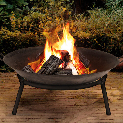 URBN Living Cast Iron Fire Bowl | Traditional Outdoor Log Fire Pit